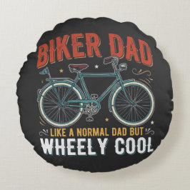 バイクパパ 普通のパパだけどめっちゃかっこいい ラウンドクッション