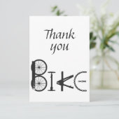 バイクパーやる気を起こさせるツのサイクリング言葉に感謝 サンキューカード (スタンド正面)
