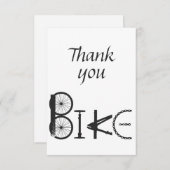バイクパーやる気を起こさせるツのサイクリング言葉に感謝 サンキューカード (正面/裏面)