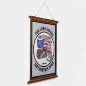 バイクパーソナライズされたバイクもしくは自転車に乗る人クラブ又はことわざ 吊り下げ型タペストリー (傾斜あり)