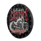 バイクパーソナライズされたビッグバートバイクバイクもしくは自転車に乗る人ガレージ  ダーツボード (正面右)