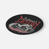 バイクパーソナライズされたビッグバートバイクバイクもしくは自転車に乗る人ガレージ  ペーパープレート (アングル)