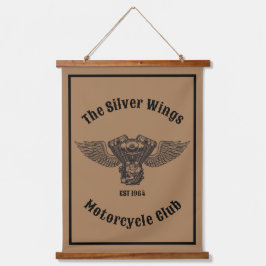 バイクパーソナライズされたルクラブまたはショップ 吊り下げ型タペストリー