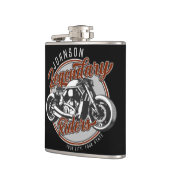 バイクパーソナライズされたレジェンダリーライダーバイクもしくは自転車に乗る人名 フラスク (左)