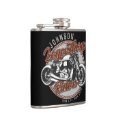 バイクパーソナライズされたレジェンダリーライダーバイクもしくは自転車に乗る人名 フラスク (右)