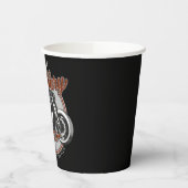 バイクパーソナライズされたレジェンダリーライダーバイクもしくは自転車に乗る人名 紙コップ (左)