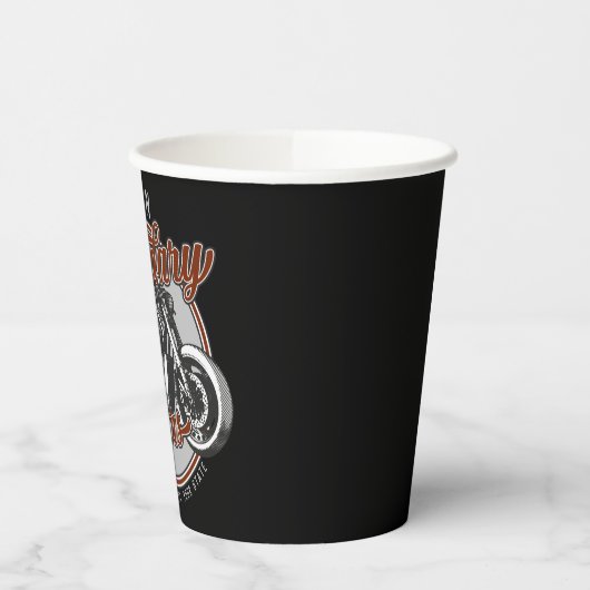 バイクパーソナライズされたレジェンダリーライダーバイクもしくは自転車に乗る人名 紙コップ (左)
