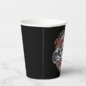 バイクパーソナライズされたレジェンダリーライダーバイクもしくは自転車に乗る人名 紙コップ (右)