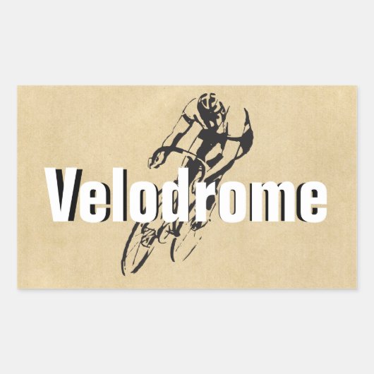 バイクパーソナライズされたレーシング 長方形シール (正面)