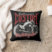 バイクビッグパーソナライズされたバートバイクバイクもしくは自転車に乗る人ガレージ クッション (ブランケット)