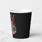 バイクビッグパーソナライズされたバートバイクバイクもしくは自転車に乗る人ガレージ 紙コップ (左)