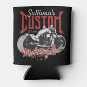 バイクビッグパーソナライズされたバートバイクバイクもしくは自転車に乗る人ガレージ 缶クーラー (正面)