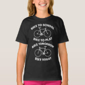 バイクフォーエバー – カッコいいサイクリング Tシャツ (正面)