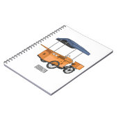 バイクフードカート漫画イラストレーション ノートブック (左側)