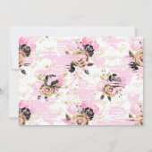 バイクブライダルシャワーの招待 招待状 (裏面)