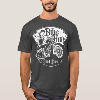 バイクヘアは気にバイクもしくは自転車に乗る人ガールバイク Tシャツ