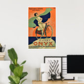 バイクポスター オニキササイクル 自転車アート サイクリング ポスター (ホームオフィス)
