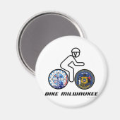 バイクミルウォーキー マグネット (正面/裏面)