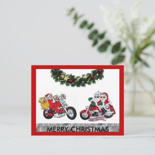バイクメリークリスマスはがき シーズンポストカード (スタンド正面)