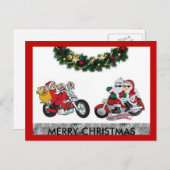 バイクメリークリスマスはがき シーズンポストカード (正面/裏面)