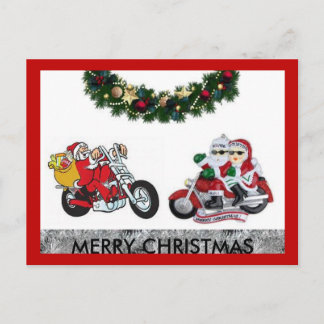 バイクメリークリスマスはがき シーズンポストカード