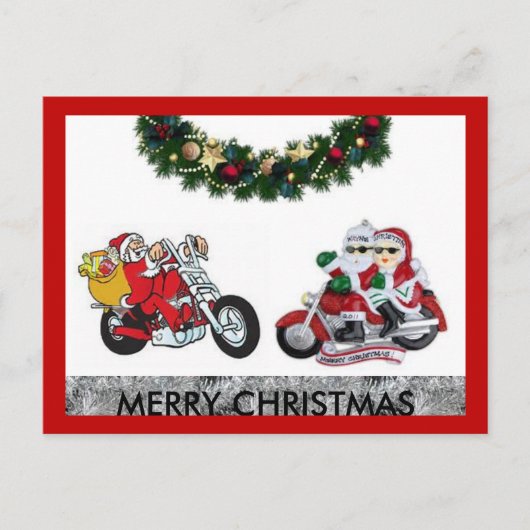 バイクメリークリスマスはがき シーズンポストカード (正面)
