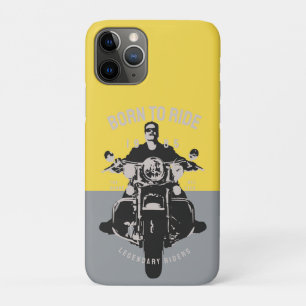 バイクモダンライダーカラーブロックアート iPhone 11 PROケース