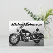 バイクモダンルお祝いのライフ 招待状 (スタンド正面)