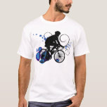 バイクライダー – 青 Tシャツ<br><div class="desc">自転車</div>