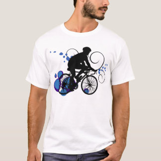 バイクライダー – 青 Tシャツ