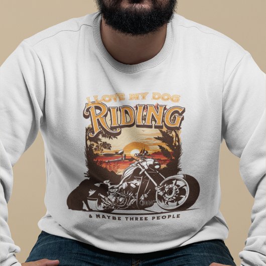 バイクライディングドッグパパアドベンチャー スウェットシャツ