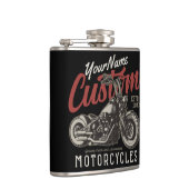 バイクレパーソナライズされたベルクルーザーバイクもしくは自転車に乗る人ガレージ フラスク (右)