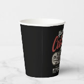 バイクレパーソナライズされたベルクルーザーバイクもしくは自転車に乗る人ガレージ 紙コップ (右)