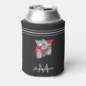バイクレーシングパーソナライズされたバイクの極端なスピード 缶クーラー (缶裏面)