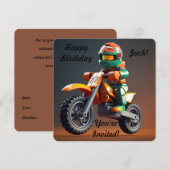 バイクレースのカスタム招待状 招待状 (正面/裏面)