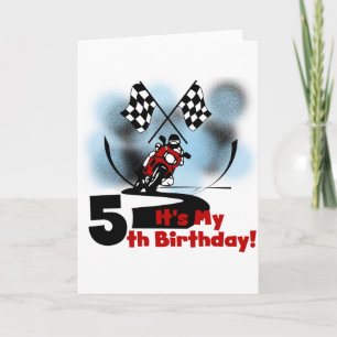 バイクレース第5誕生日 カード