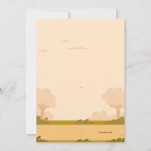 バイクレース 招待状 (裏面)