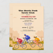 バイクレース 招待状 (正面/裏面)