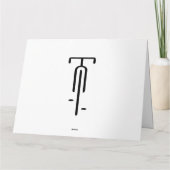 バイクロミニマルゴレトロ、サイクリング、自転車愛好家 カード (裏面)