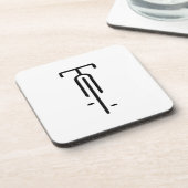 バイクロミニマルゴレトロ、サイクリング、自転車愛好家 コースター (左側)