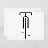 バイクロミニマルゴレトロ、サイクリング、自転車愛好家 シーズンポストカード (正面/裏面)