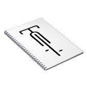 バイクロミニマルゴレトロ、サイクリング、自転車愛好家 ノートブック (右側)