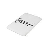 バイクロミニマルゴレトロ、サイクリング、自転車愛好家 バスマット (アングル)