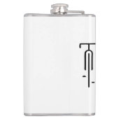 バイクロミニマルゴレトロ、サイクリング、自転車愛好家 フラスク (裏面)