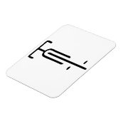 バイクロミニマルゴレトロ、サイクリング、自転車愛好家 マグネット (左側)