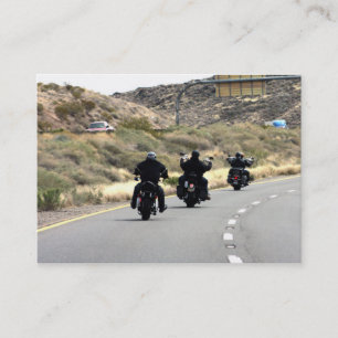 バイクロードトリップ-バイクもしくは自転車に乗る人トリオ 名刺
