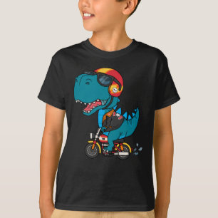 バイクールクに乗る恐竜 Tシャツ