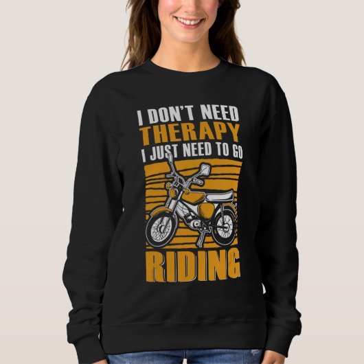 バイク乗りモトクロスバイク スウェットシャツ (正面)