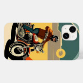バイク乗りレトロスタイル 🌅 Case-Mate iPhoneケース (裏面 (横))