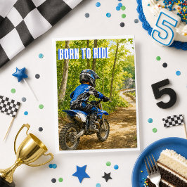バイク乗り誕生日おめでとうカード モトクロス カード
